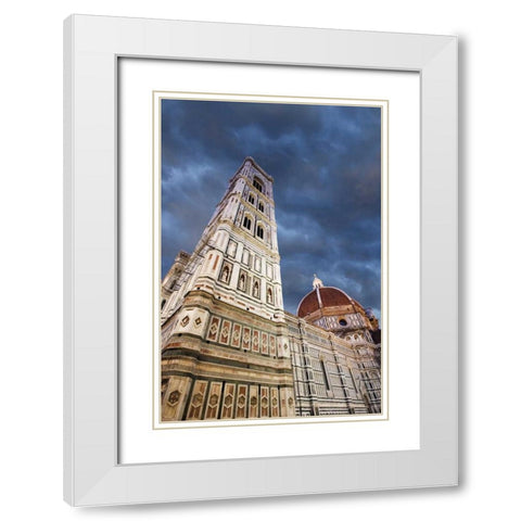 Italy, Basilica di Santa Maria del Fiore White Modern Wood Framed Art Print with Double Matting by Flaherty, Dennis