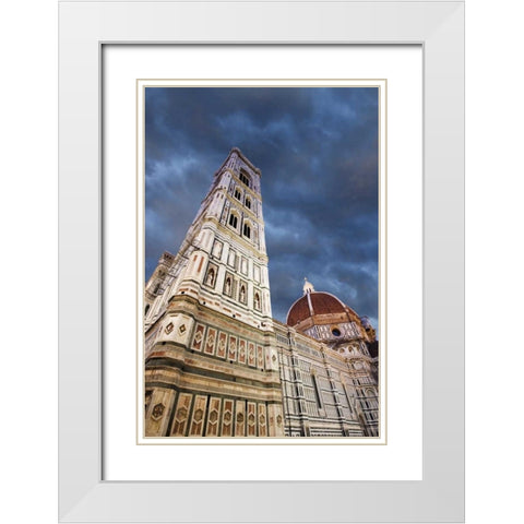 Italy, Basilica di Santa Maria del Fiore White Modern Wood Framed Art Print with Double Matting by Flaherty, Dennis