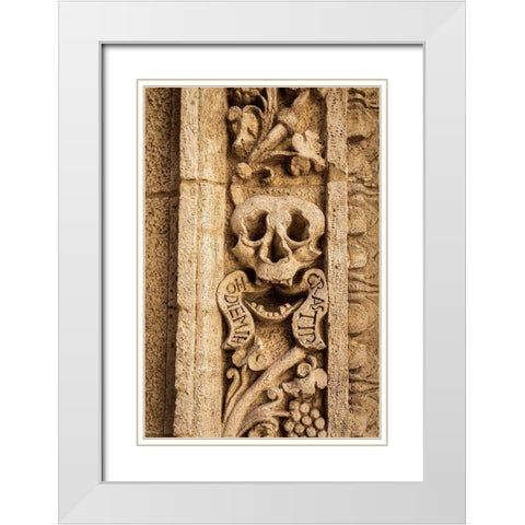 Italy-Apulia-Monopoli Chiesa di Nostra Signora del Suffragio aka La Chiesa del Purgatorio White Modern Wood Framed Art Print with Double Matting by Wilson, Emily