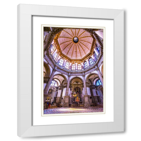 Santa Maria della Salute Church-Venice-Italy-Competed in 1681 White Modern Wood Framed Art Print with Double Matting by Perry, William