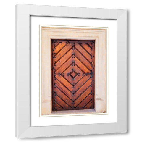 Castle in Pieskowa Skala-Ojcow-Poland-Europe White Modern Wood Framed Art Print with Double Matting by Miller, Anna