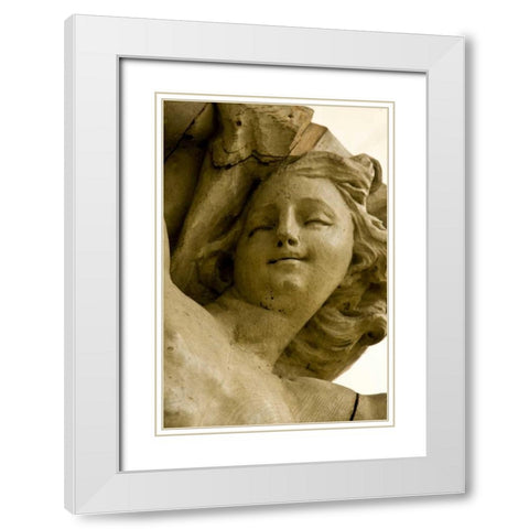 Poland, Gdansk Cherub in St Marys Church White Modern Wood Framed Art Print with Double Matting by Ross, Nancy ,  Steve
