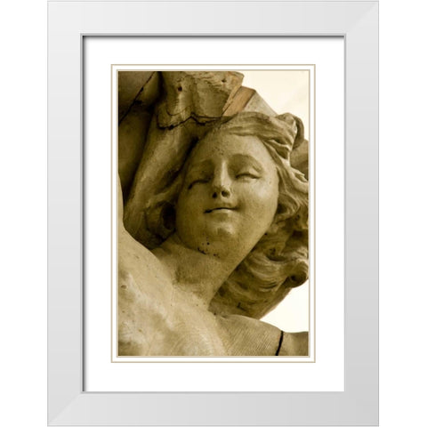 Poland, Gdansk Cherub in St Marys Church White Modern Wood Framed Art Print with Double Matting by Ross, Nancy ,  Steve