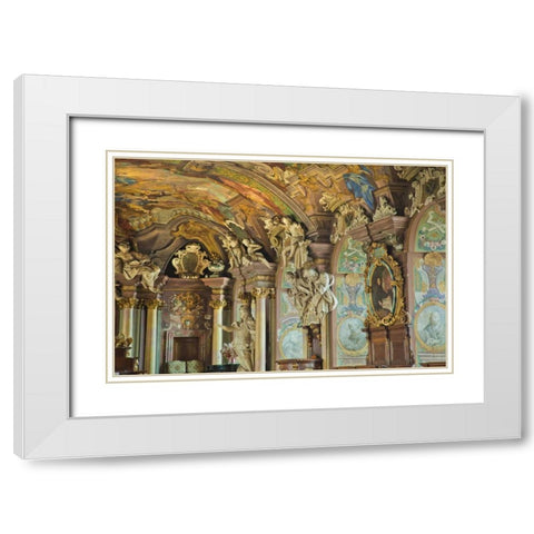Poland, Wroclaw University of Wroclaw White Modern Wood Framed Art Print with Double Matting by Zuckerman, Jim