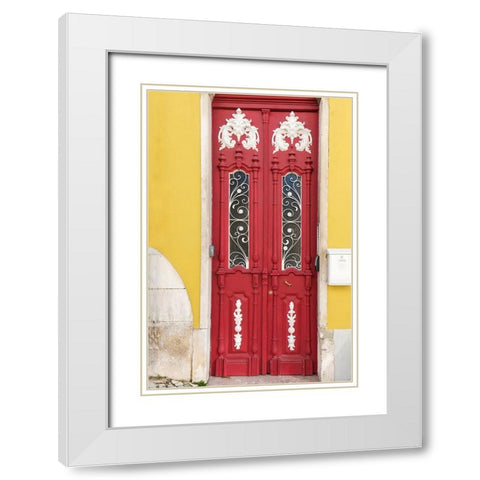 Lisbon-Portugal White Modern Wood Framed Art Print with Double Matting by McRoberts, Julien