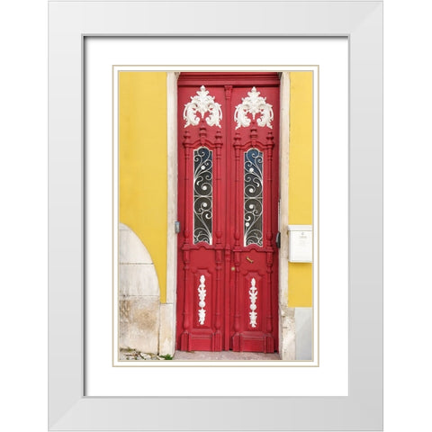 Lisbon-Portugal White Modern Wood Framed Art Print with Double Matting by McRoberts, Julien