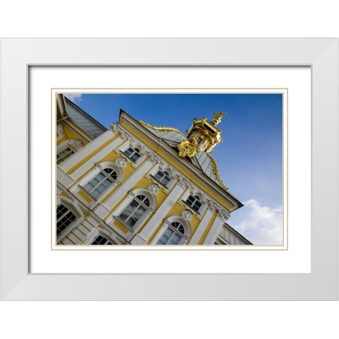 Russia, St Petersburg Portion of Peterhof White Modern Wood Framed Art Print with Double Matting by Ross, Nancy ,  Steve