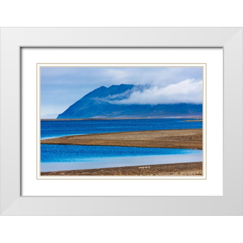 Beach on the island-Cape Vankarem-Wrangel Island-Chukchi Sea-Russia Far East White Modern Wood Framed Art Print with Double Matting by Su, Keren