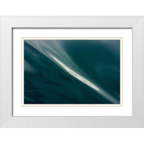 Ripples pattern-Bering Sea-Russia Far East White Modern Wood Framed Art Print with Double Matting by Su, Keren