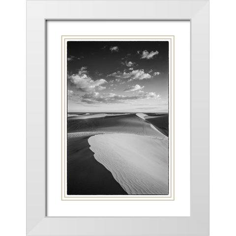 Spain-Canary Islands-Gran Canaria Island-Maspalomas-Maspalomas Dunes National Park White Modern Wood Framed Art Print with Double Matting by Bibikow, Walter