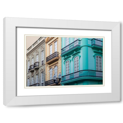 Spain-Canary Islands-Gran Canaria Island-Las Palmas de Gran Canaria White Modern Wood Framed Art Print with Double Matting by Bibikow, Walter