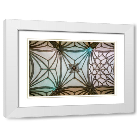 Spain-Canary Islands-Gran Canaria Island-Las Palmas de Gran Canaria-Catedral de Santa Ana-interior White Modern Wood Framed Art Print with Double Matting by Bibikow, Walter