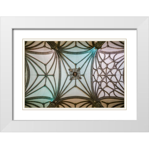 Spain-Canary Islands-Gran Canaria Island-Las Palmas de Gran Canaria-Catedral de Santa Ana-interior White Modern Wood Framed Art Print with Double Matting by Bibikow, Walter