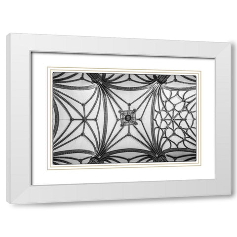 Spain-Canary Islands-Gran Canaria Island-Las Palmas de Gran Canaria-Catedral de Santa Ana-interior White Modern Wood Framed Art Print with Double Matting by Bibikow, Walter