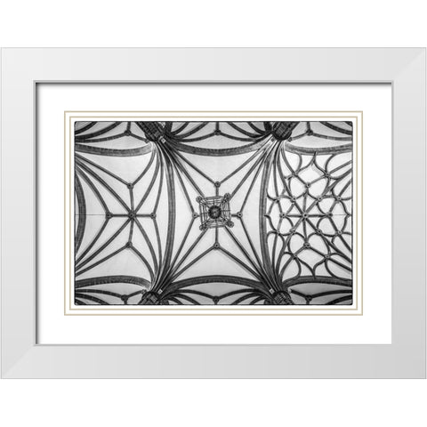 Spain-Canary Islands-Gran Canaria Island-Las Palmas de Gran Canaria-Catedral de Santa Ana-interior White Modern Wood Framed Art Print with Double Matting by Bibikow, Walter