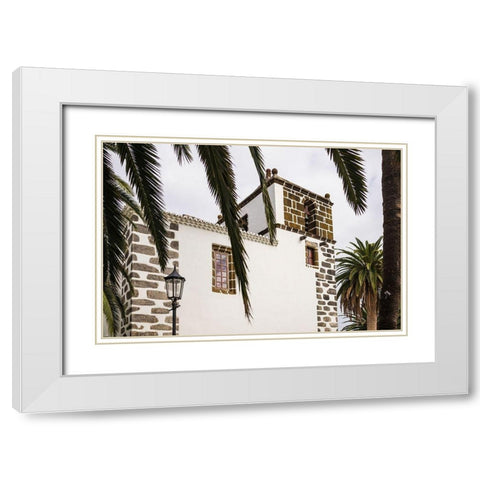 Canary Islands-La Palma Island-San Andres-Iglesia de San Andres church-built in 1515 White Modern Wood Framed Art Print with Double Matting by Bibikow, Walter