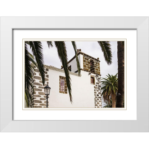 Canary Islands-La Palma Island-San Andres-Iglesia de San Andres church-built in 1515 White Modern Wood Framed Art Print with Double Matting by Bibikow, Walter