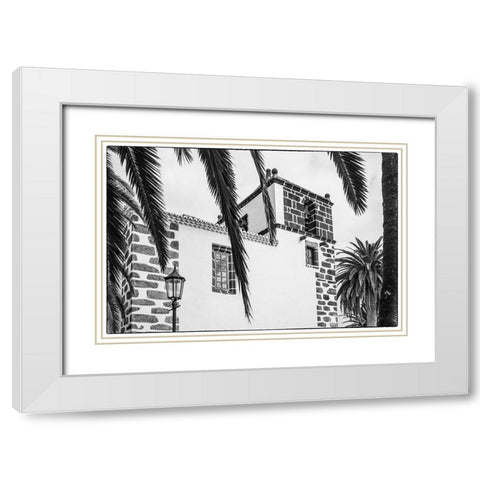 Canary Islands-La Palma Island-San Andres-Iglesia de San Andres church-built in 1515 White Modern Wood Framed Art Print with Double Matting by Bibikow, Walter