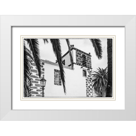 Canary Islands-La Palma Island-San Andres-Iglesia de San Andres church-built in 1515 White Modern Wood Framed Art Print with Double Matting by Bibikow, Walter