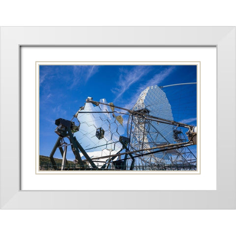 Roque de los Muchachos Observatory-First G-APD Cherenkov Telescope-2011 White Modern Wood Framed Art Print with Double Matting by Bibikow, Walter