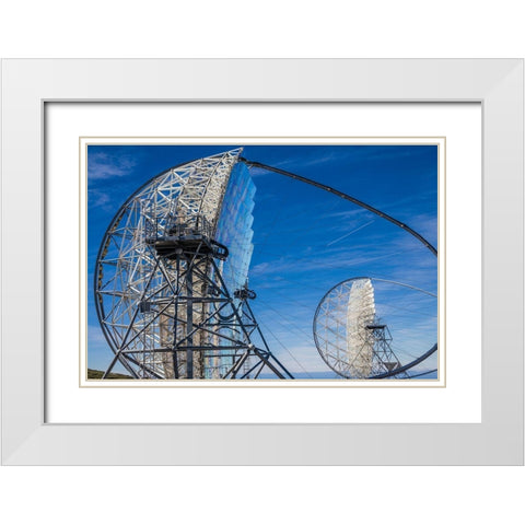 Canary Islands--Roque de los Muchachos Observatory-The Florian Goebel MAGIC Telescopes White Modern Wood Framed Art Print with Double Matting by Bibikow, Walter