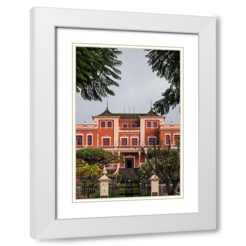 Canary Islands-Tenerife Island-La Orotava-Liceo de Taoro-built in 1928-town social club White Modern Wood Framed Art Print with Double Matting by Bibikow, Walter