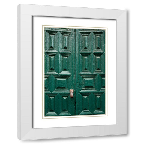 Canary Islands-Tenerife Island-San Cristobal de La Laguna-Convento de San Agustin convent White Modern Wood Framed Art Print with Double Matting by Bibikow, Walter