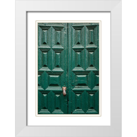 Canary Islands-Tenerife Island-San Cristobal de La Laguna-Convento de San Agustin convent White Modern Wood Framed Art Print with Double Matting by Bibikow, Walter