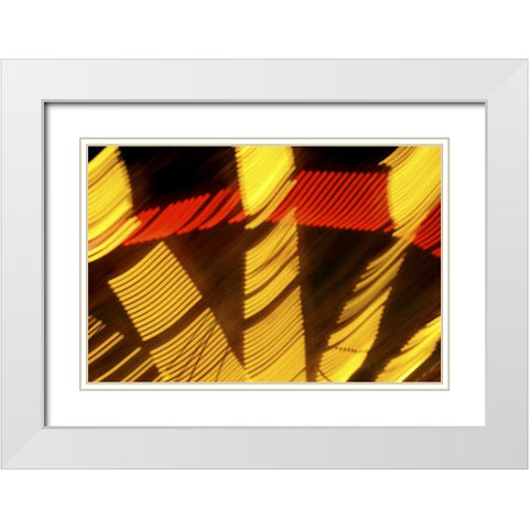 Sweden, Stockholm Rides at  Amusement Park White Modern Wood Framed Art Print with Double Matting by Ross, Nancy ,  Steve