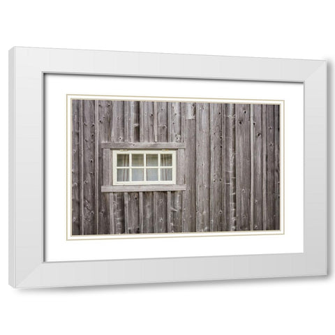 Sweden-Gotland Island-Ljugarn-fishing shack detail White Modern Wood Framed Art Print with Double Matting by Bibikow, Walter