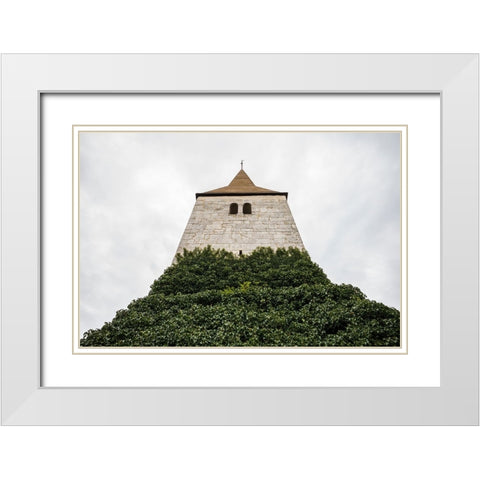 Sweden-Gotland Island-Frojel-Frojel church-exterior White Modern Wood Framed Art Print with Double Matting by Bibikow, Walter