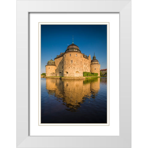 Sweden-Narke-Orebro-Orebro Castle-exterior White Modern Wood Framed Art Print with Double Matting by Bibikow, Walter