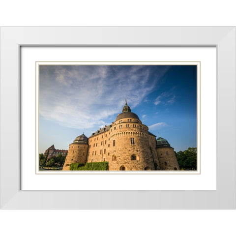 Sweden-Narke-Orebro-Orebro Castle-exterior White Modern Wood Framed Art Print with Double Matting by Bibikow, Walter