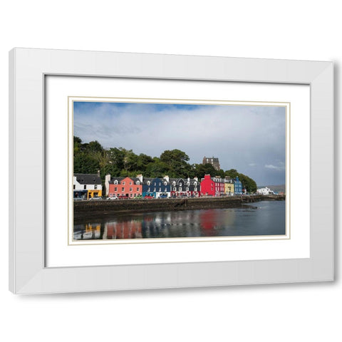 Scotland Tobermory-Isle of Mull White Modern Wood Framed Art Print with Double Matting by Tharp, Brenda
