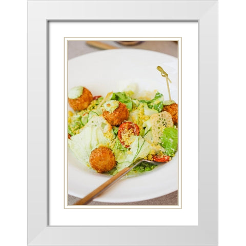 Italian cuisine White Modern Wood Framed Art Print with Double Matting by Majority World CIC