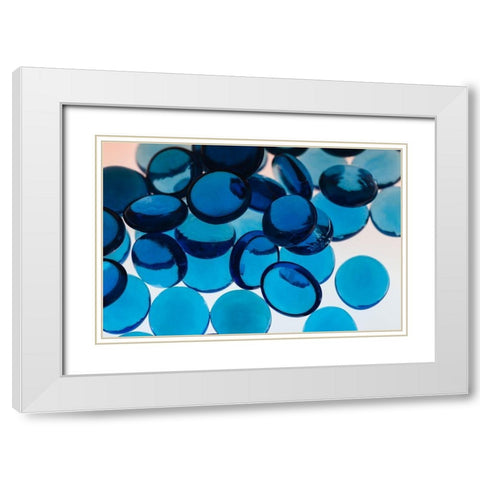 Glass Pebbles with light White Modern Wood Framed Art Print with Double Matting by Beraldo, Zandina Muench
