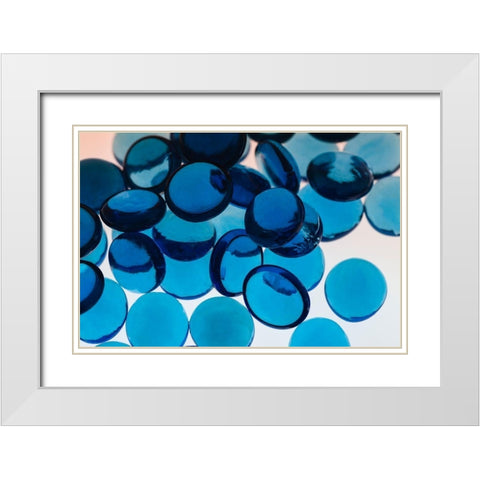 Glass Pebbles with light White Modern Wood Framed Art Print with Double Matting by Beraldo, Zandina Muench