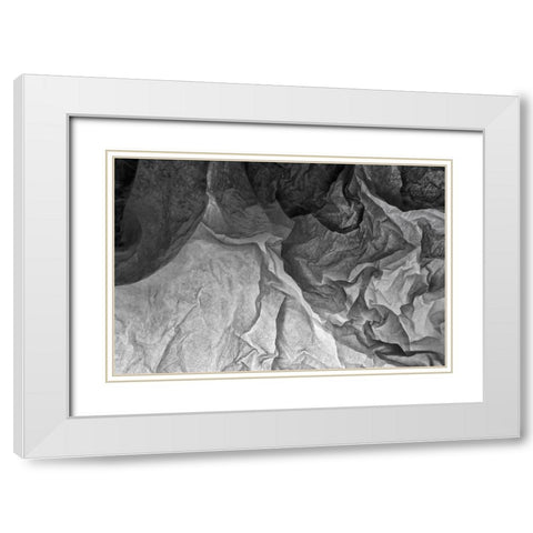 Tissue Paper on Light abstracts White Modern Wood Framed Art Print with Double Matting by Beraldo, Zandina Muench