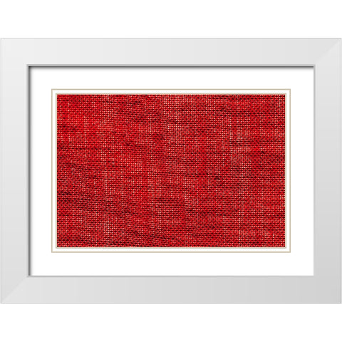 Colorful fabric detail White Modern Wood Framed Art Print with Double Matting by Muench, Zandria