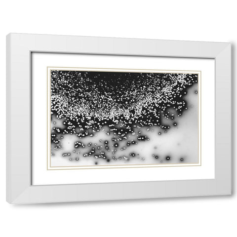 Beet juice and salt crystals White Modern Wood Framed Art Print with Double Matting by Muench, Zandria