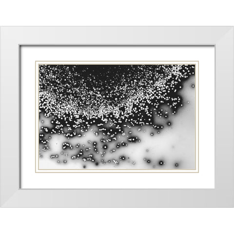 Beet juice and salt crystals White Modern Wood Framed Art Print with Double Matting by Muench, Zandria
