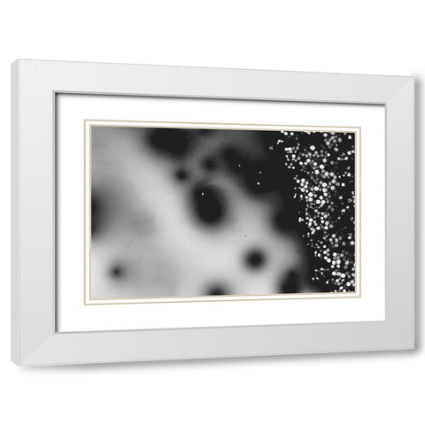 Beet juice and salt crystals White Modern Wood Framed Art Print with Double Matting by Muench, Zandria
