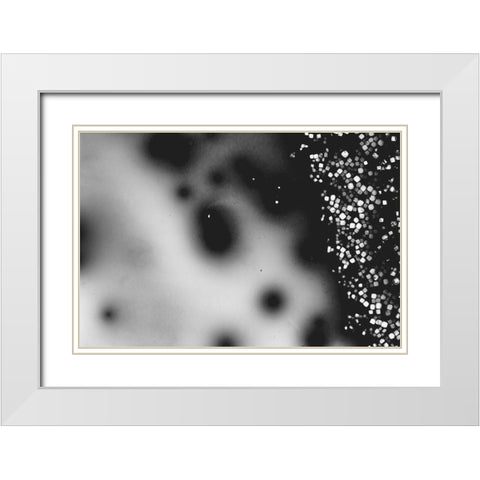 Beet juice and salt crystals White Modern Wood Framed Art Print with Double Matting by Muench, Zandria