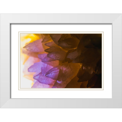 Rose Quartz White Modern Wood Framed Art Print with Double Matting by Muench, Zandria