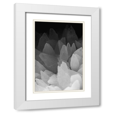 Rose Quartz White Modern Wood Framed Art Print with Double Matting by Muench, Zandria
