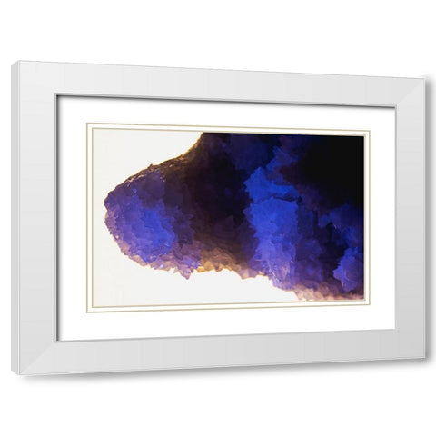 Quartz crystals White Modern Wood Framed Art Print with Double Matting by Muench, Zandria