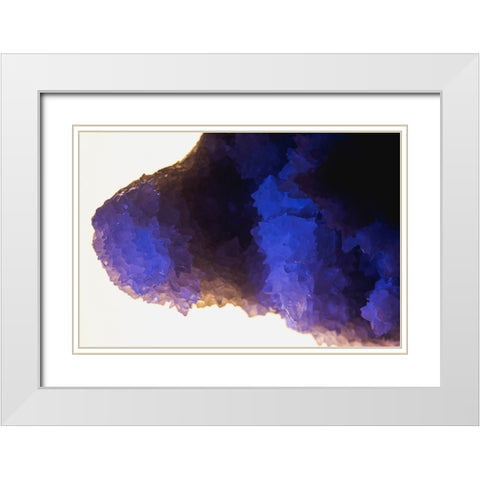 Quartz crystals White Modern Wood Framed Art Print with Double Matting by Muench, Zandria