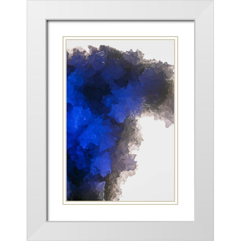 Quartz crystals White Modern Wood Framed Art Print with Double Matting by Muench, Zandria