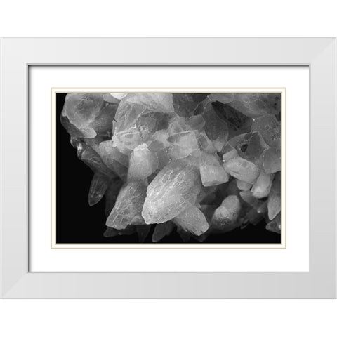 Rose Quartz White Modern Wood Framed Art Print with Double Matting by Muench, Zandria