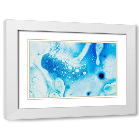 Paint-oil and water White Modern Wood Framed Art Print with Double Matting by Muench, Zandria